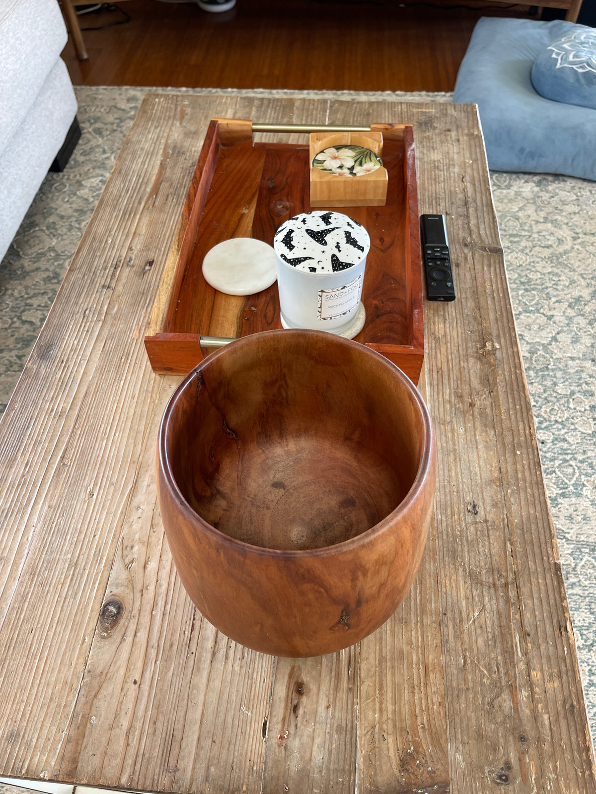 Lathe-Turned Milo Wood Bowl · 8” Tall · Chainsaw Willy · Made on Maui
