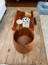 Lathe-Turned Milo Wood Bowl · 8” Tall · Chainsaw Willy · Made on Maui
