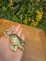 Brass Sea Turtle Bottle Opener — Balinese Bronze — Hand-Cast