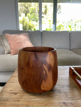 Lathe-Turned Milo Wood Bowl · 8” Tall · Chainsaw Willy · Made on Maui