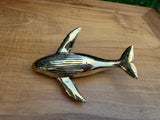 Brass Humpback Whale Statue — Balinese Bronze — Hand-Cast