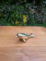 Brass Dolphin Statue — Balinese Bronze — Hand-Cast