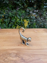 Brass Long-Tail Monkey Statue — Balinese Bronze — Hand-Cast