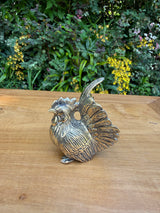 Brass Rooster Statue — Balinese Bronze — Hand-Cast