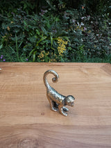 Brass Long-Tail Monkey Statue — Balinese Bronze — Hand-Cast
