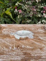Sea Turtle Soap Dish · Teak & Mother of Pearl Mosaic