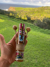Hand-Painted Bamboo Tongue Drum · Maui · Percussion Instrument