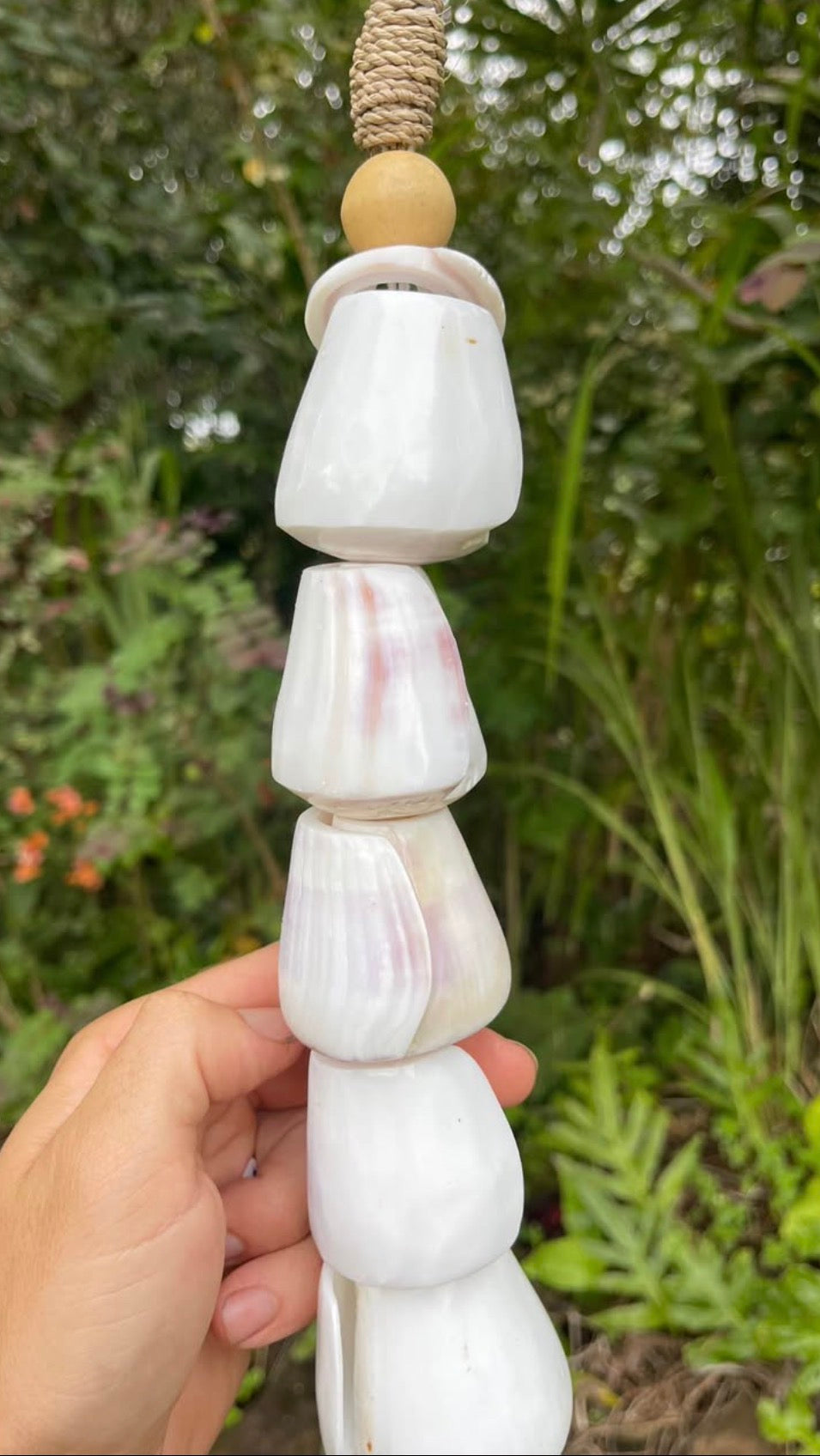 Cone Shell Hanging Décor with Tassel · Coastal Boho