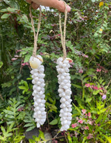 Mini White Shell Hanging Strand · 16" Coastal Accent