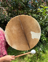 Handcrafted Shamanic Drum · 20" Goat Hide with Mallet & Bag