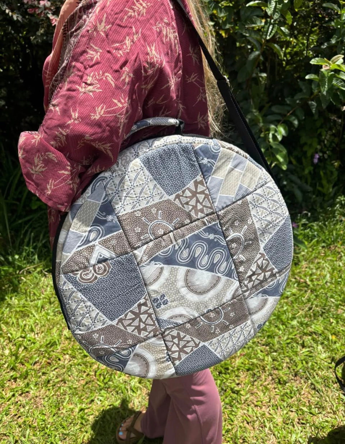 Handcrafted Shamanic Drum · 16" Goat Hide with Mallet & Bag