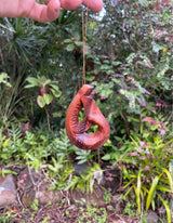 Hand-Carved Whale Tail Hook · Monkeypod Wood · Maui Ornament