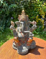 Hand-Painted Ganesha Statue · Resin · 10”
