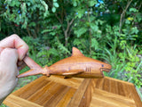 Hand-Carved Wooden Shark · 8" Manō