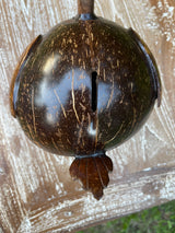 Coconut Shell Duck Coin Bank · Handmade Piggy Bank · Tropical Décor